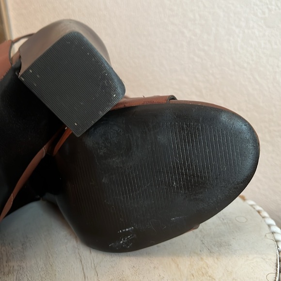 Carlos by Carlos Santana Dynamic open toe heel brown leather EUC Size 10 - Picture 10 of 13